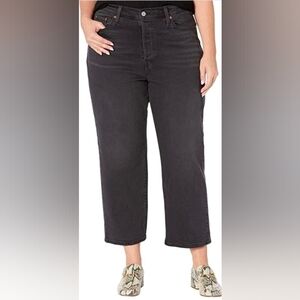Levi's Women’s Plus Size Ribcage Straight Ankle Jeans 22W